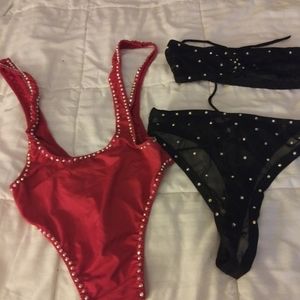 2 exotic dancewear outfits